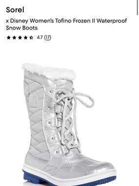 Sorel Silver Quilted Faux-Fur Waterproof Women's Snow Boots